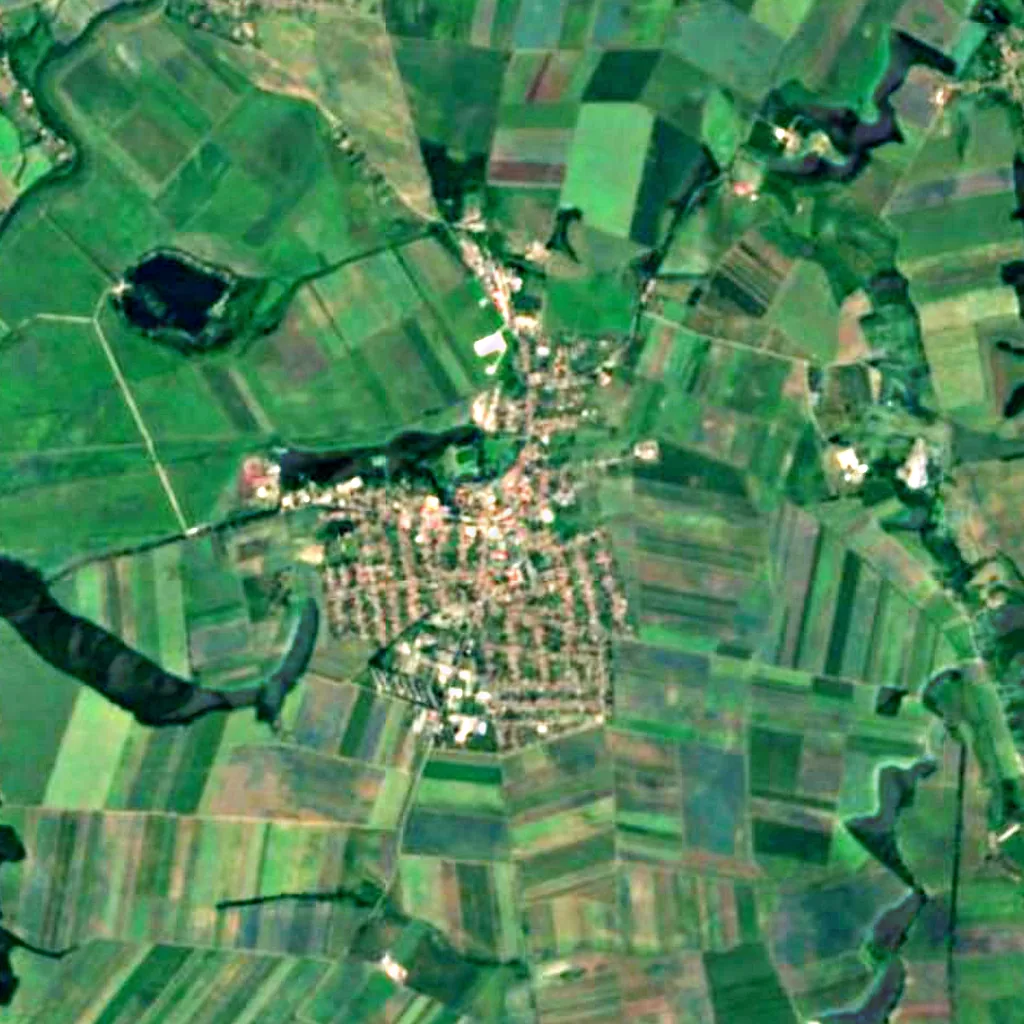 Fire lookout tower seen from above (Sentinel-2)