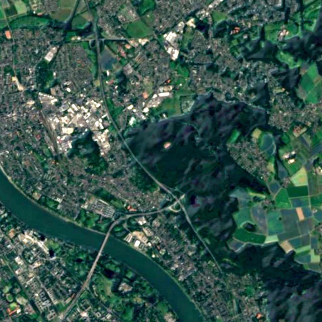 Foveaux-Häuschen seen from above (Sentinel-2)