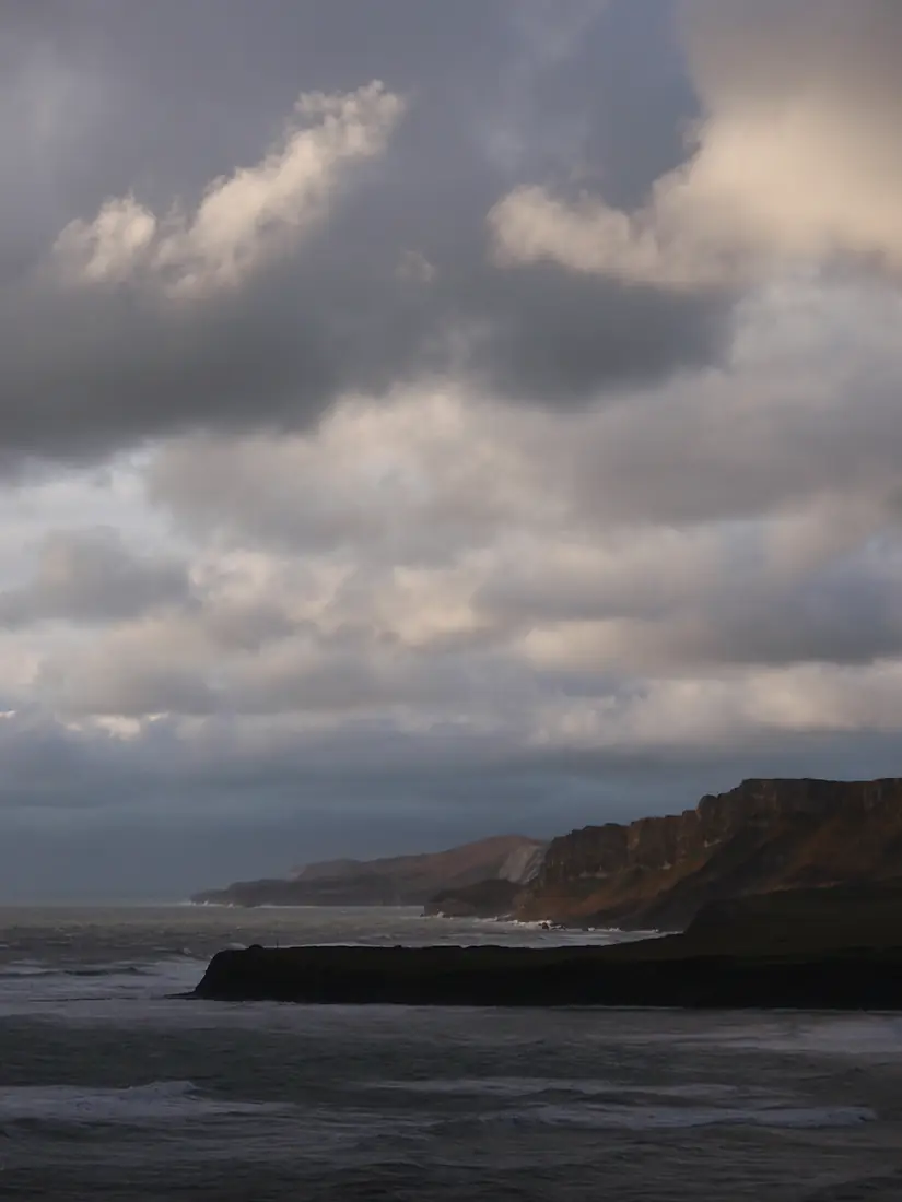 Kimmeridge looking west to Gad Cliff - Stormy Day - panoramio