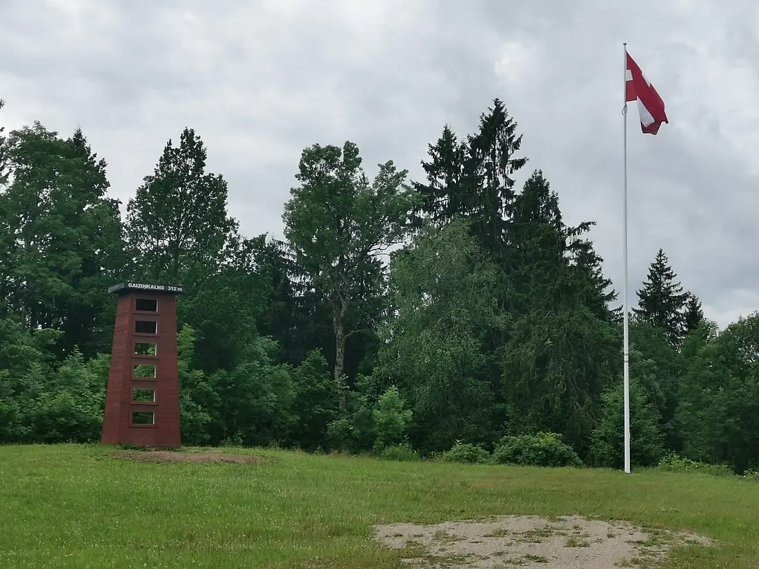 Top point of Gaizinkalns