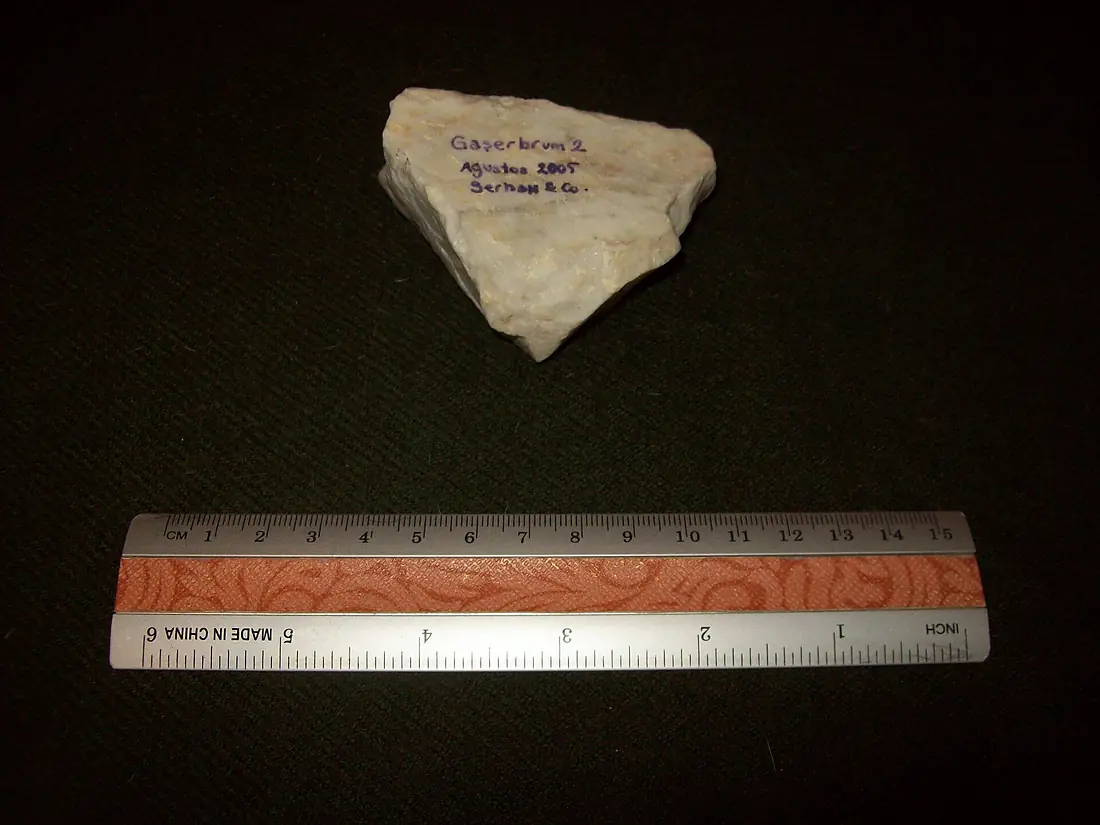 Gasherbrum II summit stone Serhan Pocan