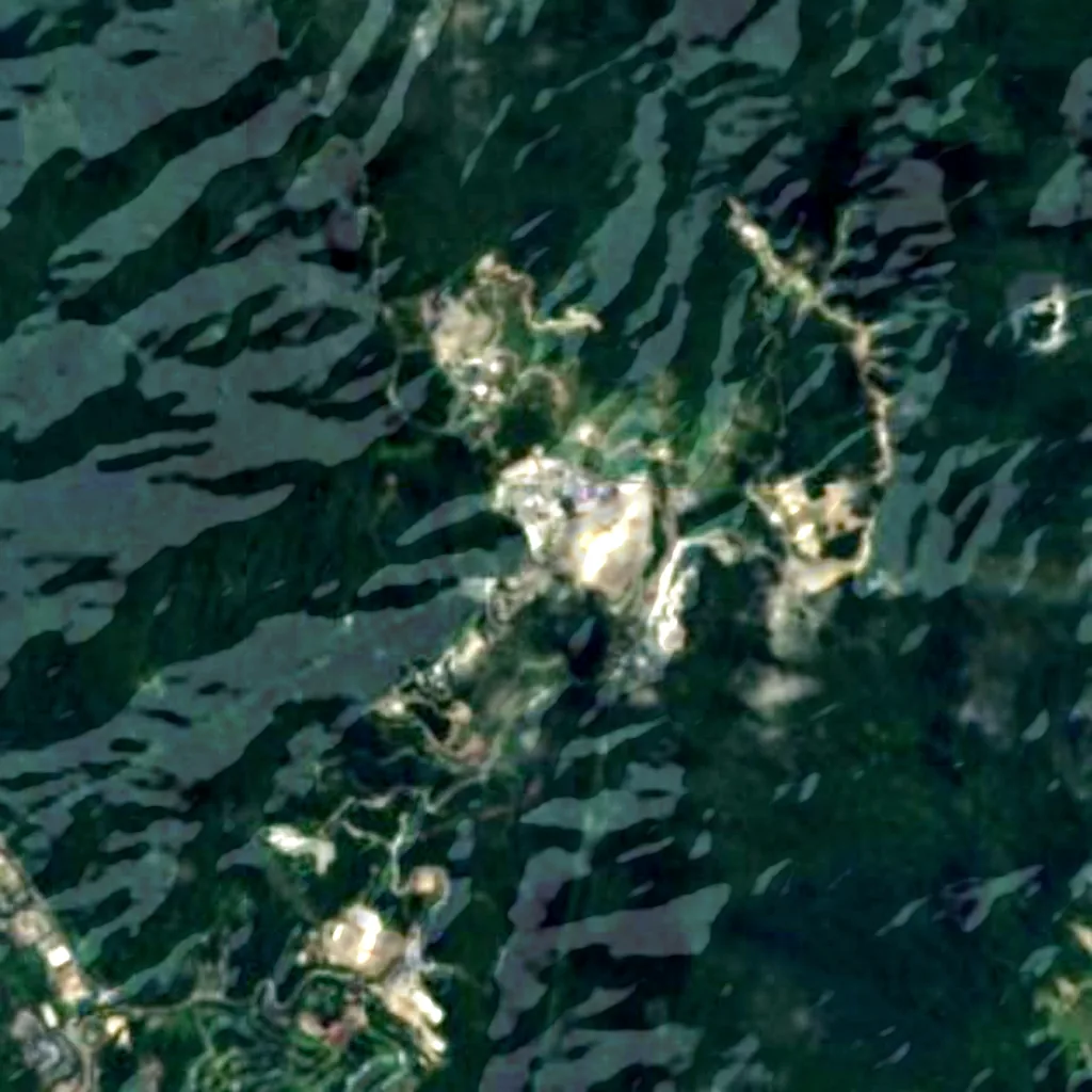 Genting Highlands seen from above (Sentinel-2)