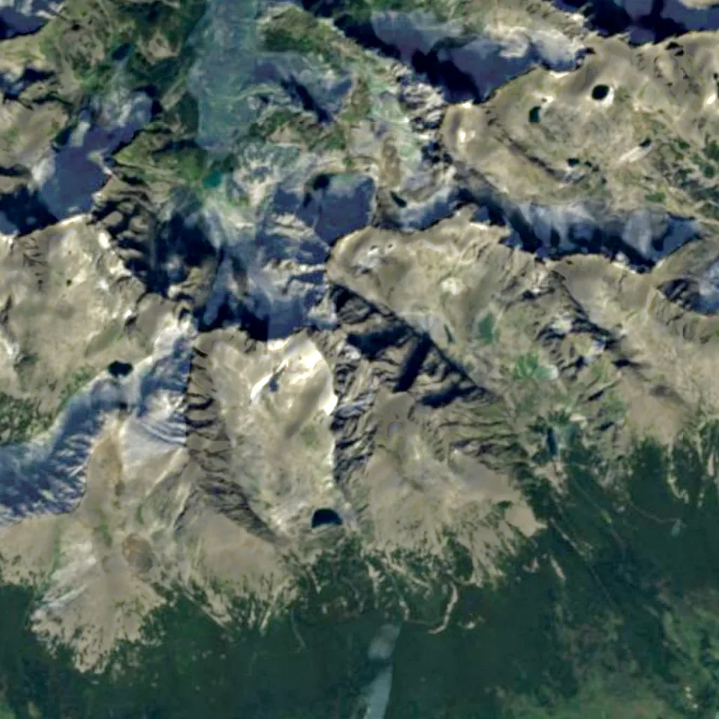 Gerlachovský štít seen from above (Sentinel-2)