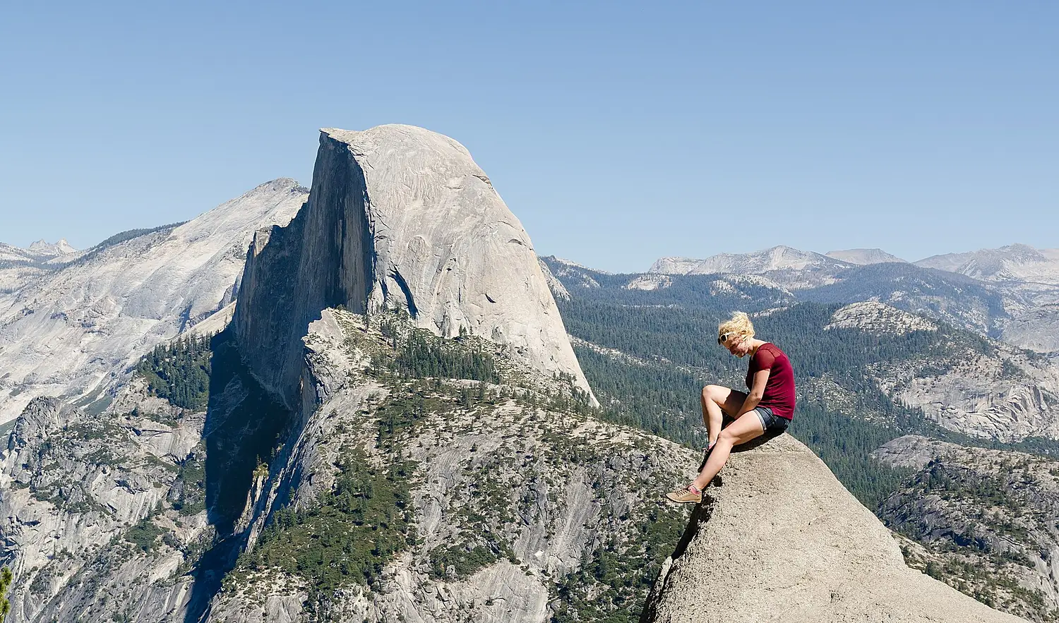 Girl Posing at Glacier Point Yosemite 2013