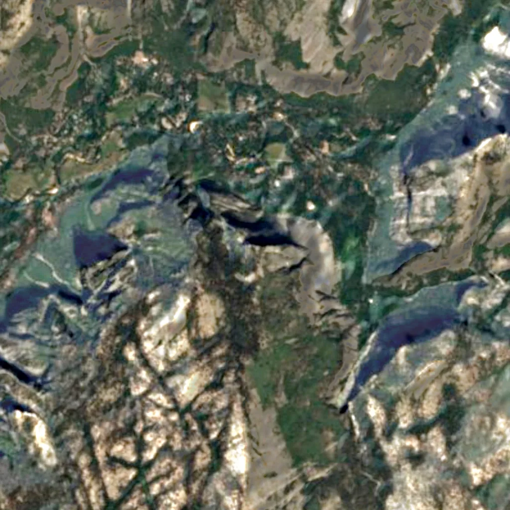 Glacier Point seen from above (Sentinel-2)