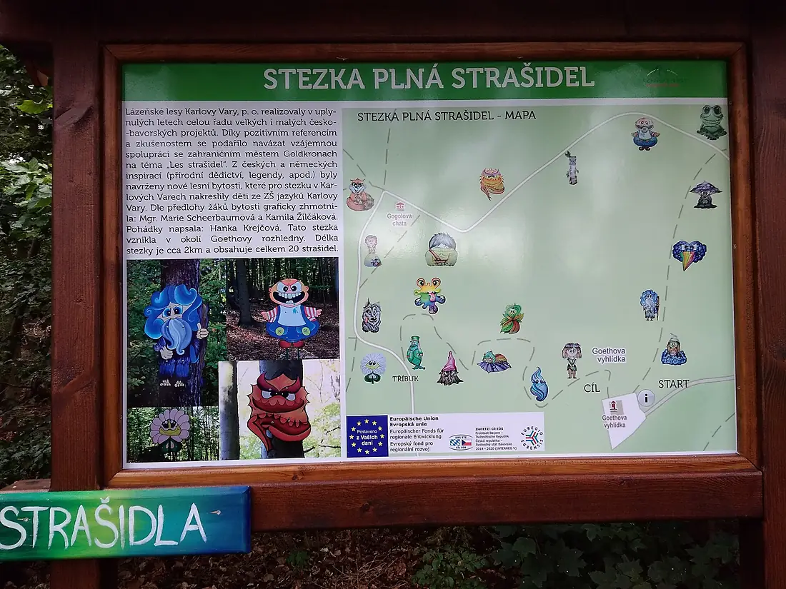 Goethova vyhlídka - stezka strašidel