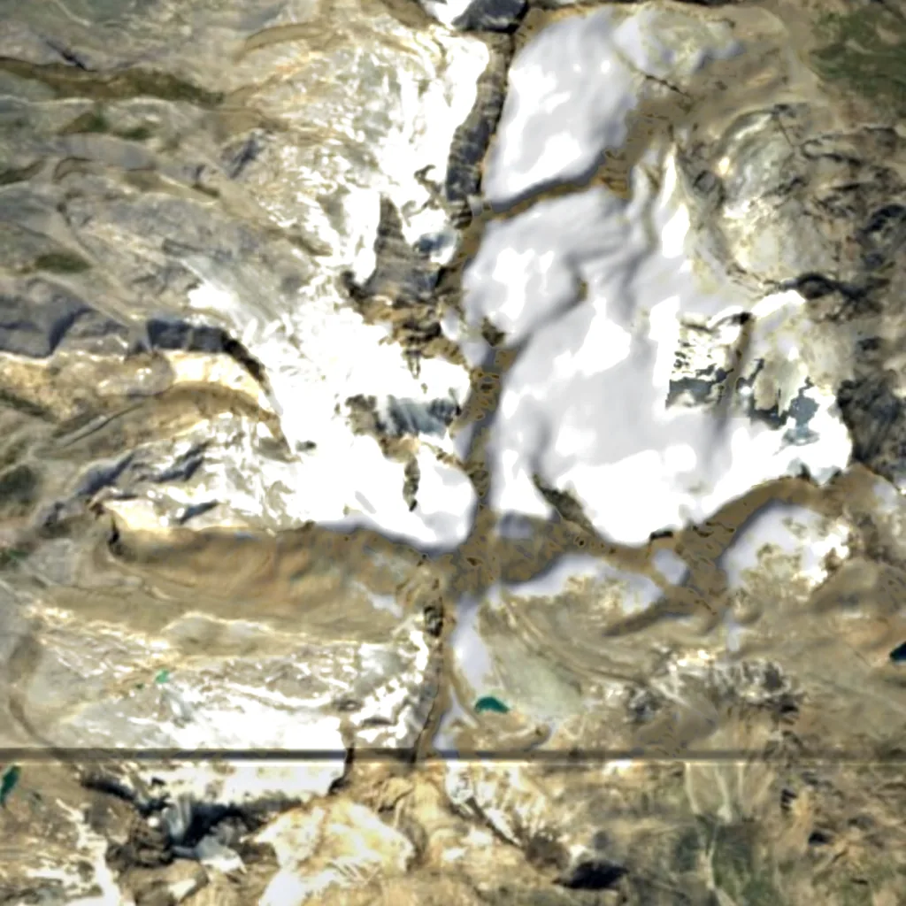 Gran Paradiso seen from above (Sentinel-2)