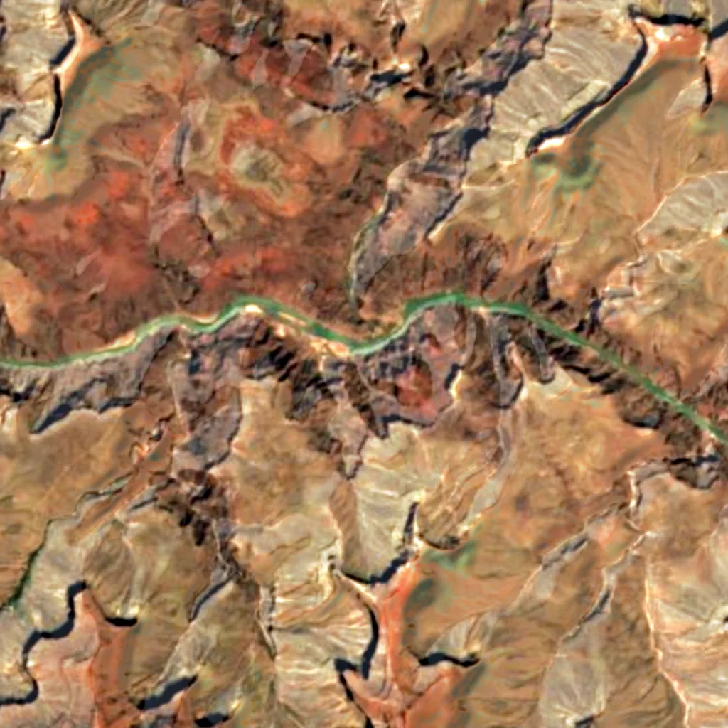 Grand Canyon vu d'en haut (Sentinel-2)