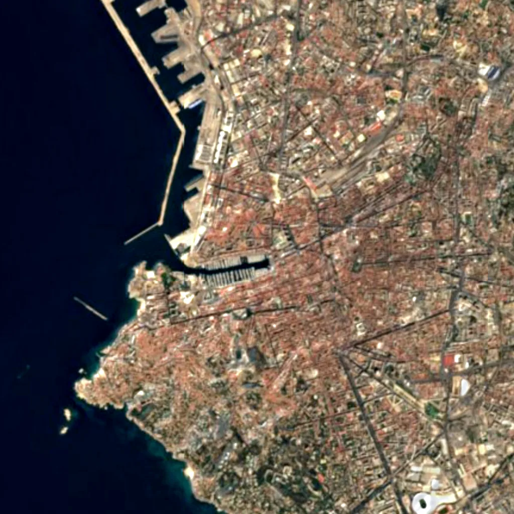 Grande Roue de Marseille seen from above (Sentinel-2)