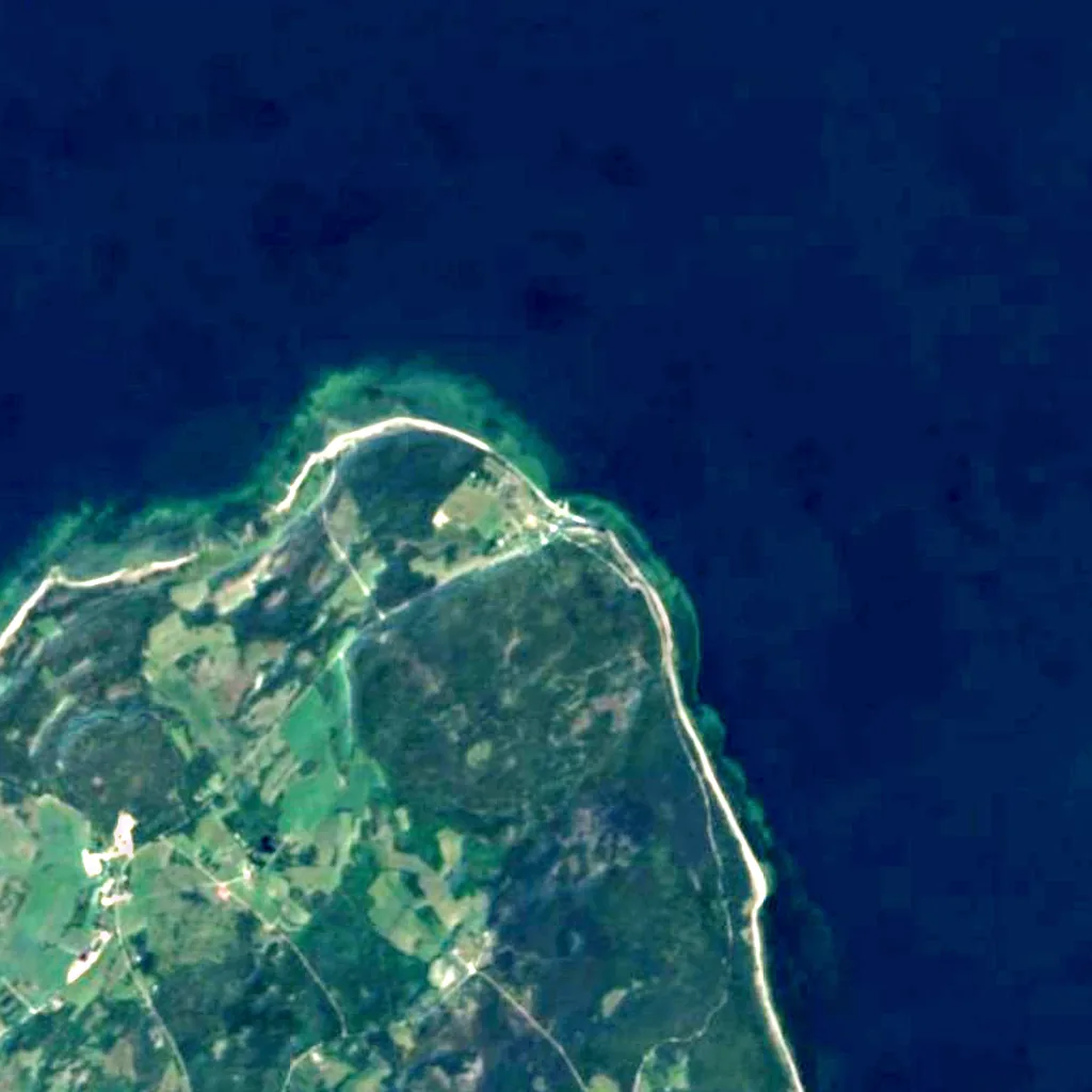 Hallshuk seen from above (Sentinel-2)