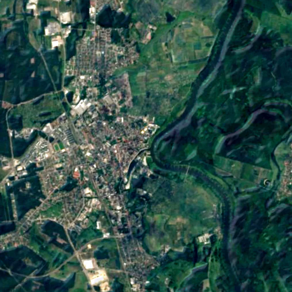 Harcerska Górka von oben gesehen (Sentinel-2)