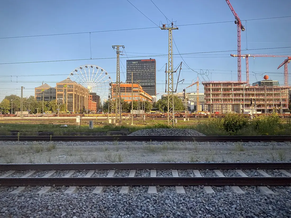 Werksviertel Munich seen from Ostbahnhof