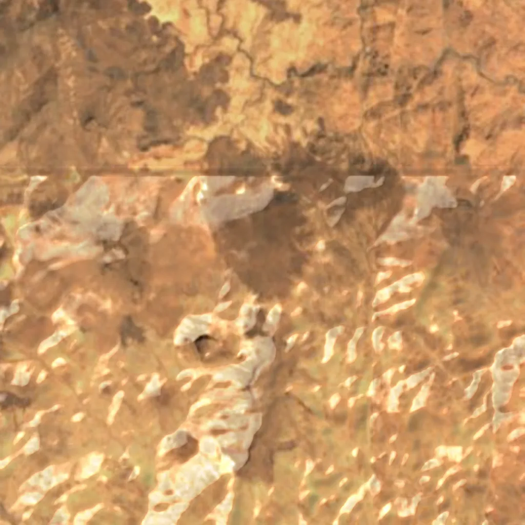 Hoggar Mountains seen from above (Sentinel-2)