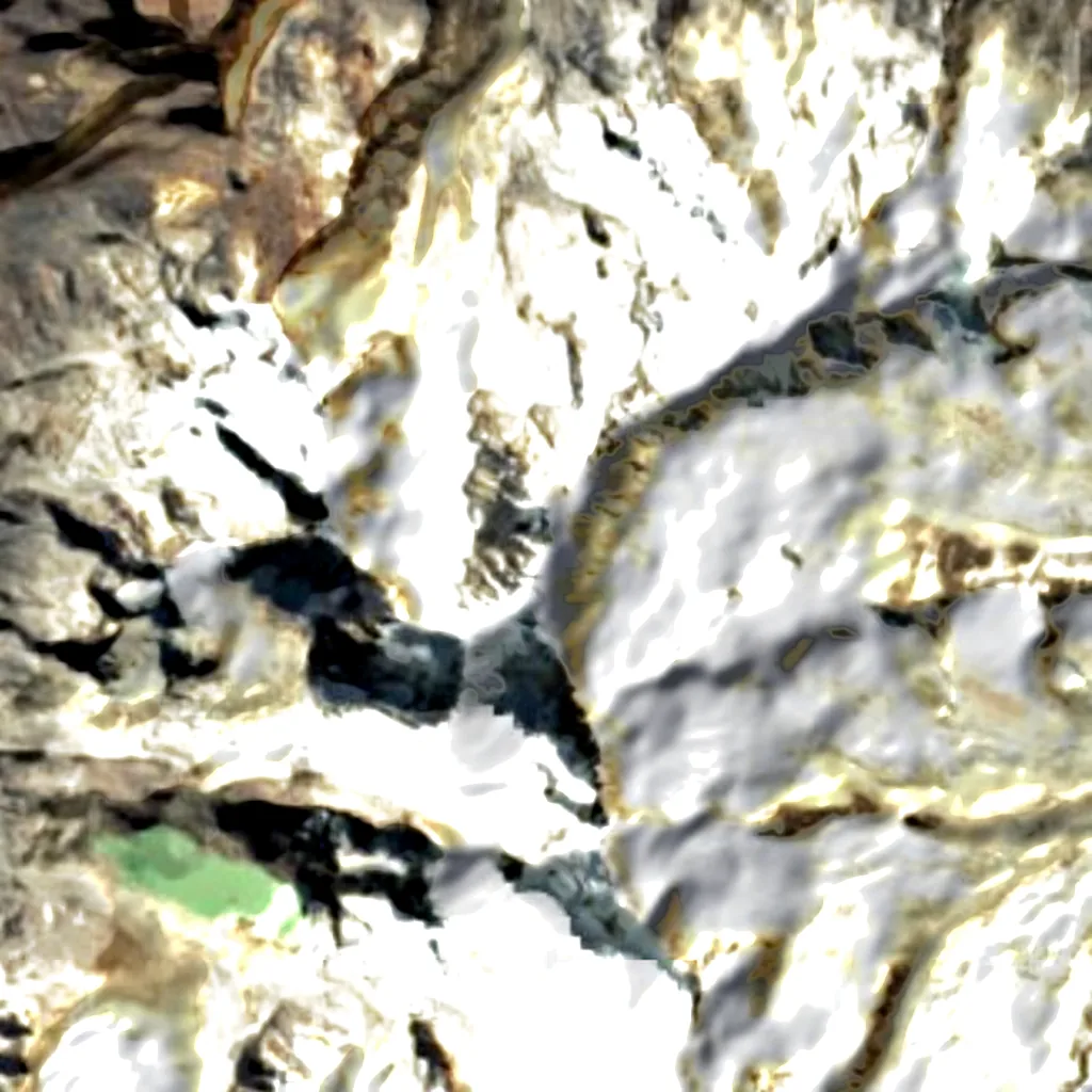 Illampu seen from above (Sentinel-2)