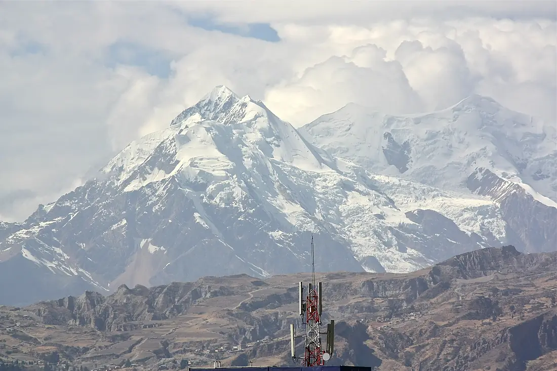 Mt. Illimani near El Alto Airport