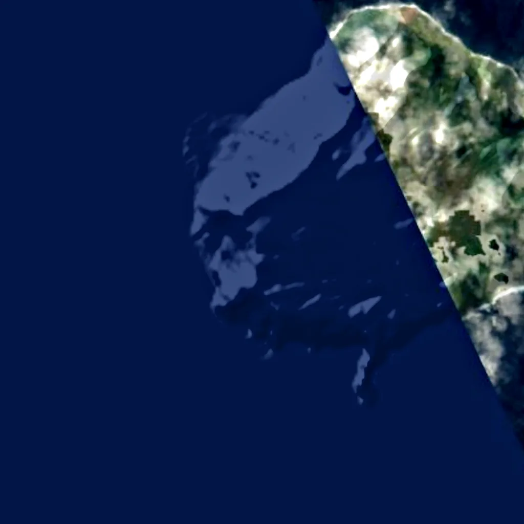 Inaccessible Island seen from above (Sentinel-2)