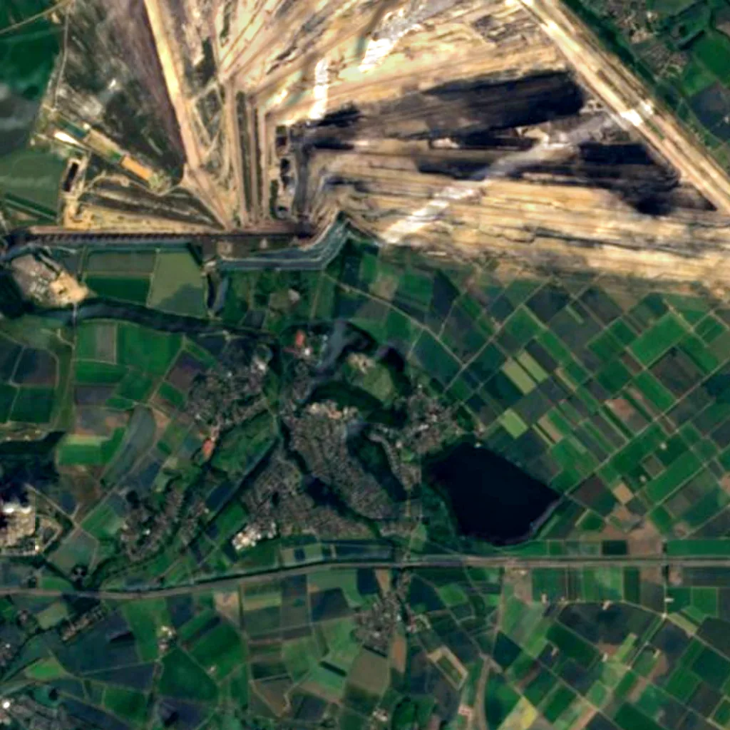 Indemann seen from above (Sentinel-2)