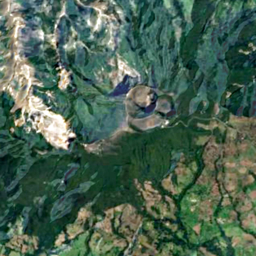 Irazú Volcano seen from above (Sentinel-2)