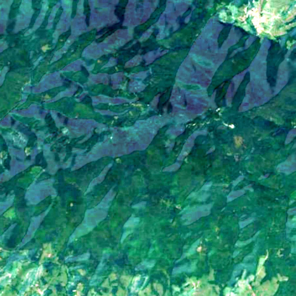 Ivanšćica visto dall'alto (Sentinel-2)