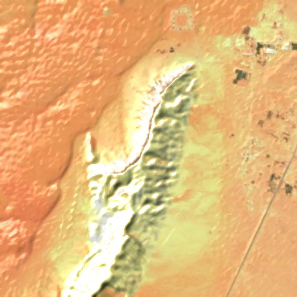 Jabal Al Fayah seen from above (Sentinel-2)