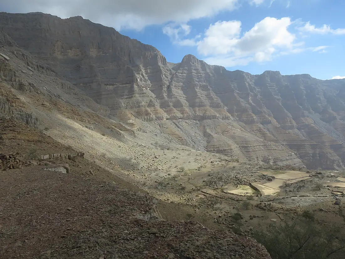 Jebel Jais mountain wall