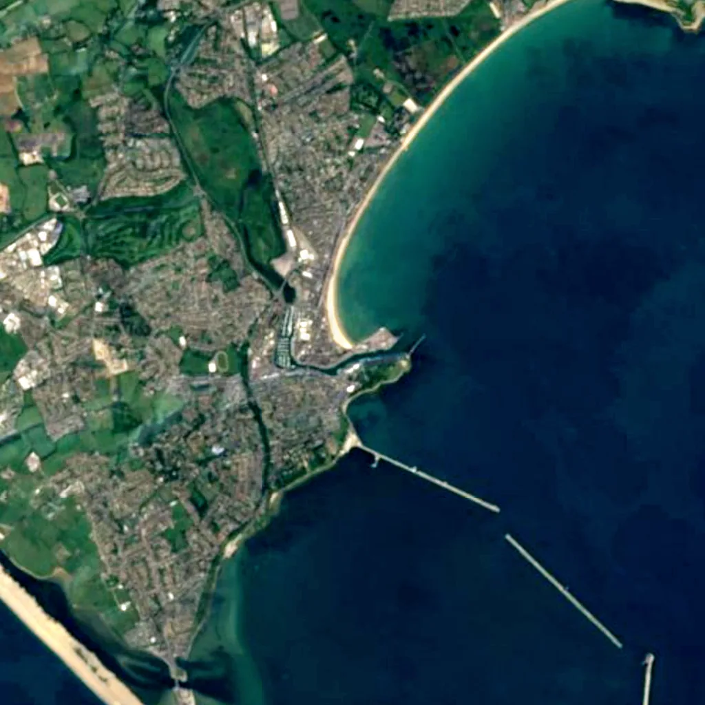 Jurassic Skyline seen from above (Sentinel-2)