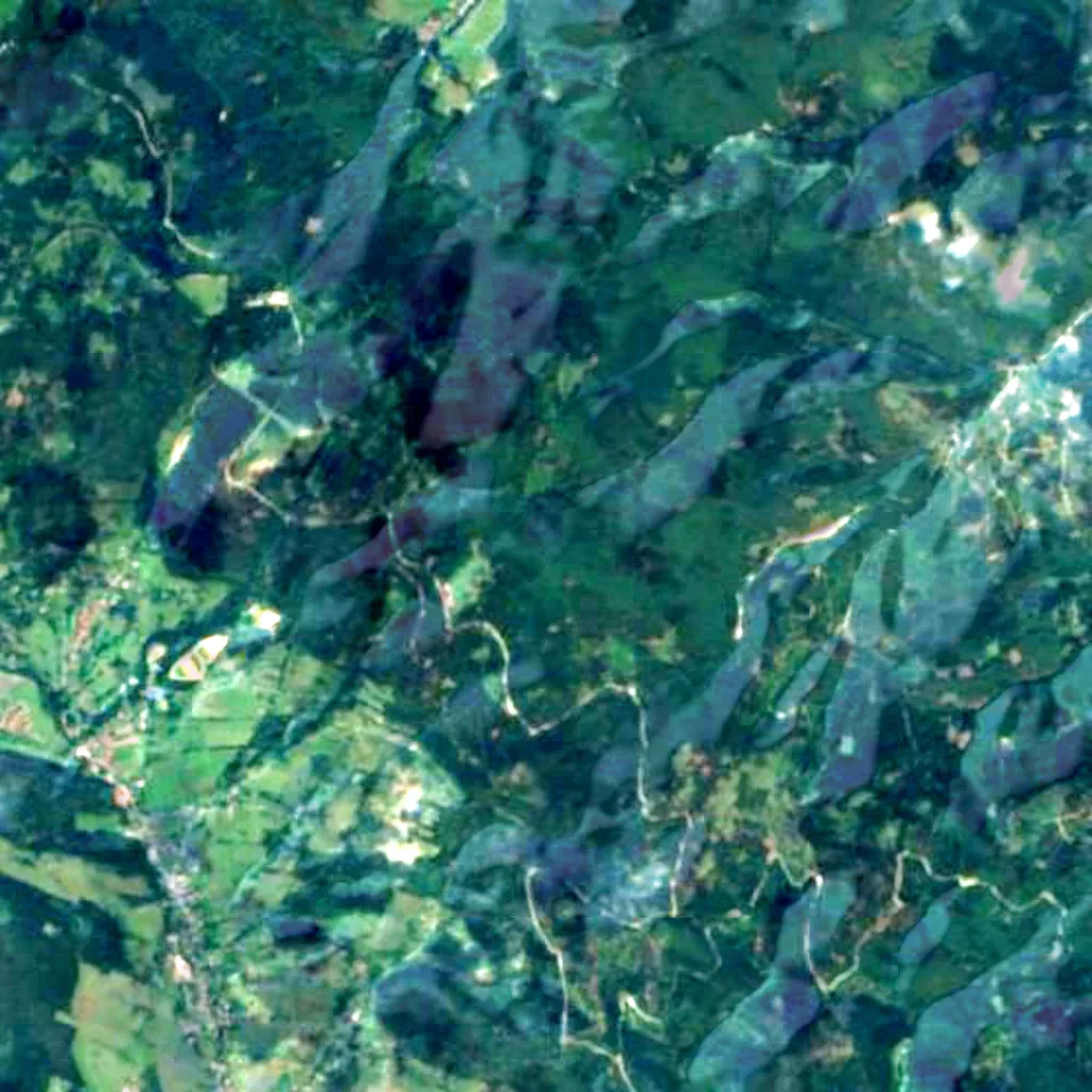 Kalenica seen from above (Sentinel-2)