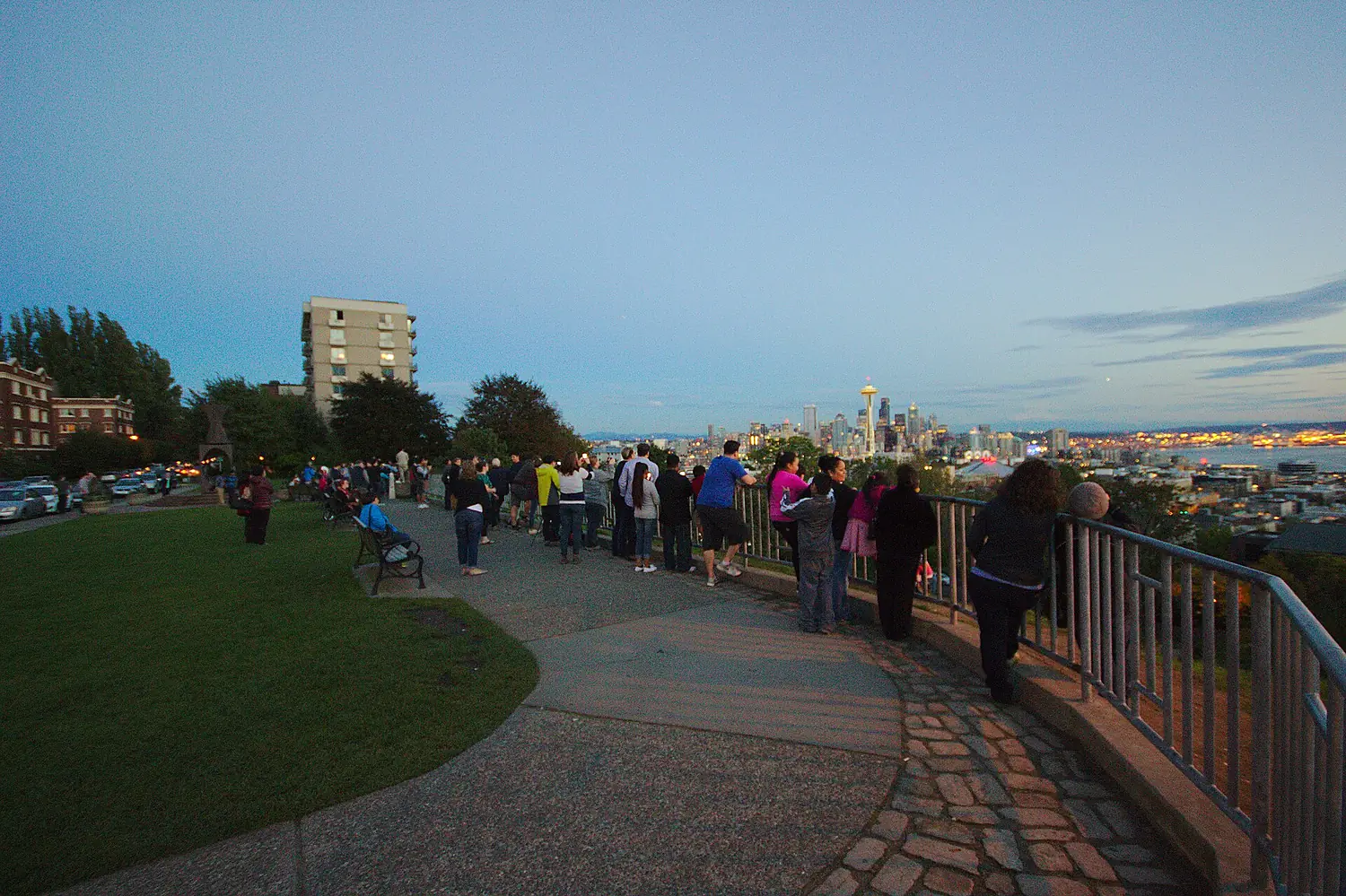 Kerry Park on a nice evening, 2014-10-19