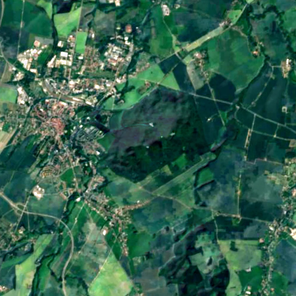 King-Friedrich-August-Tower seen from above (Sentinel-2)