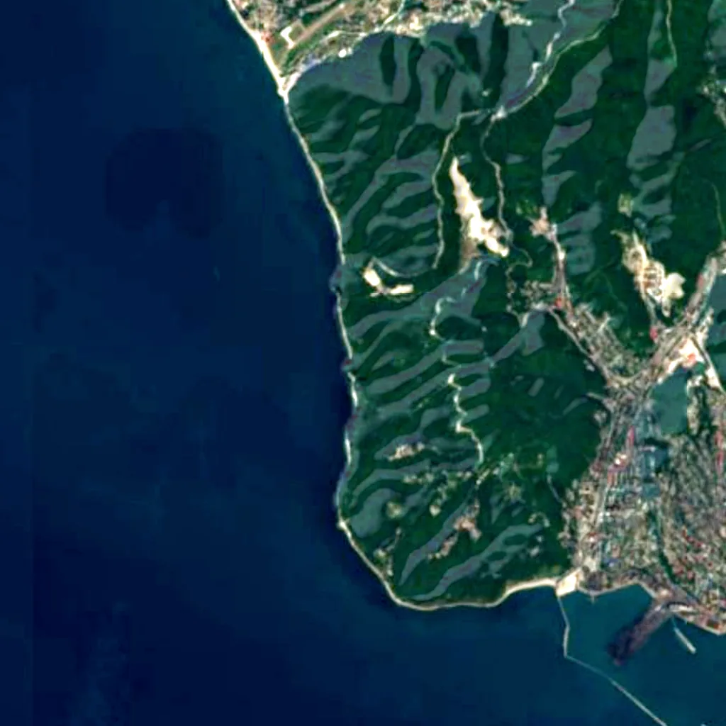 Kiselyov Cliff seen from above (Sentinel-2)