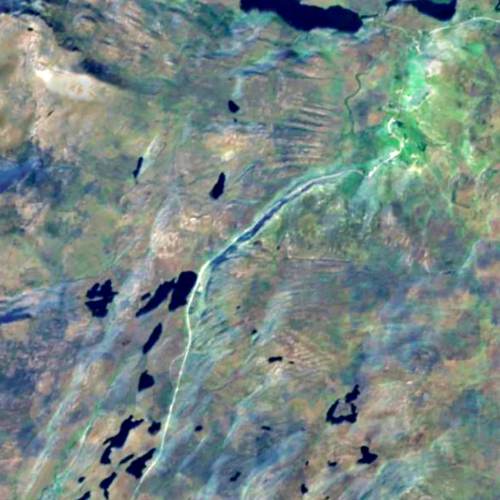 Knockan Crag seen from above (Sentinel-2)