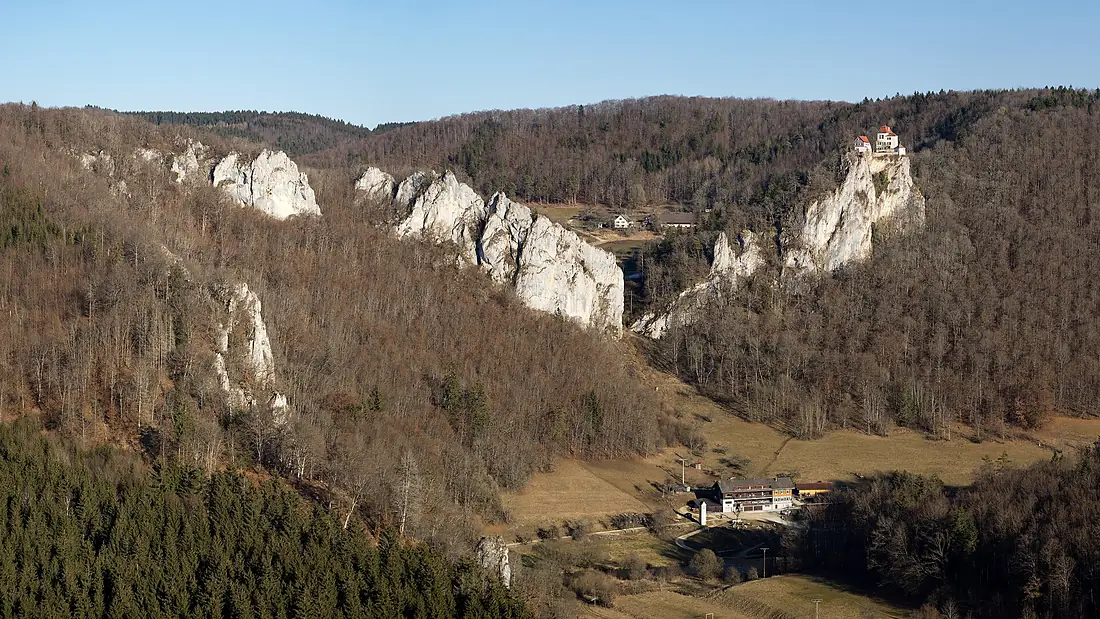 Blick vom Knopfmacherfelsen nach Osten