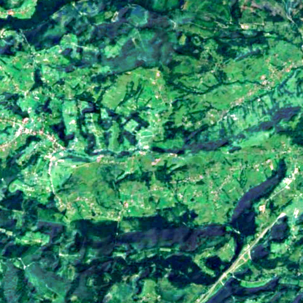 Koczy Zamek von oben gesehen (Sentinel-2)