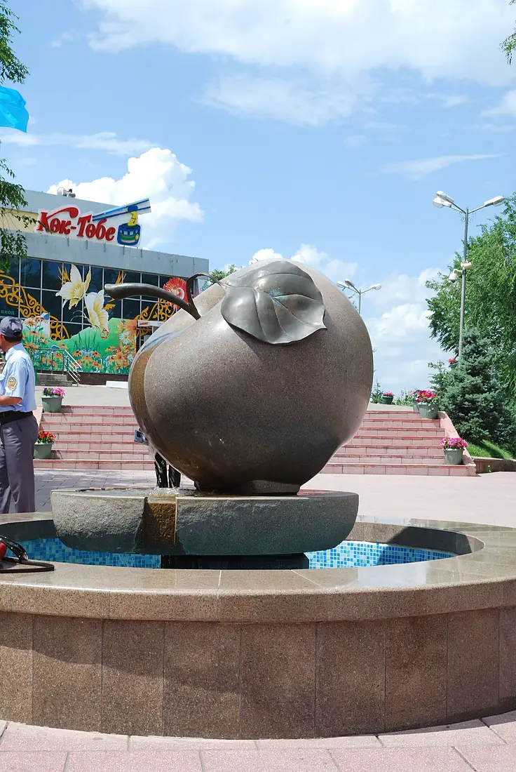 The Apple Fountain on Kok Tobe in Almaty, Kazakhstan
