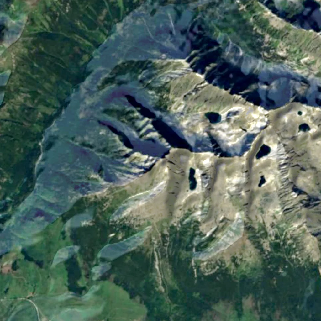 Kriváň von oben gesehen (Sentinel-2)