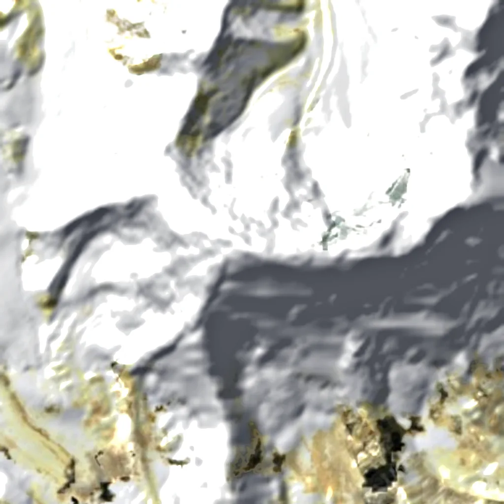 Kula Kangri seen from above (Sentinel-2)