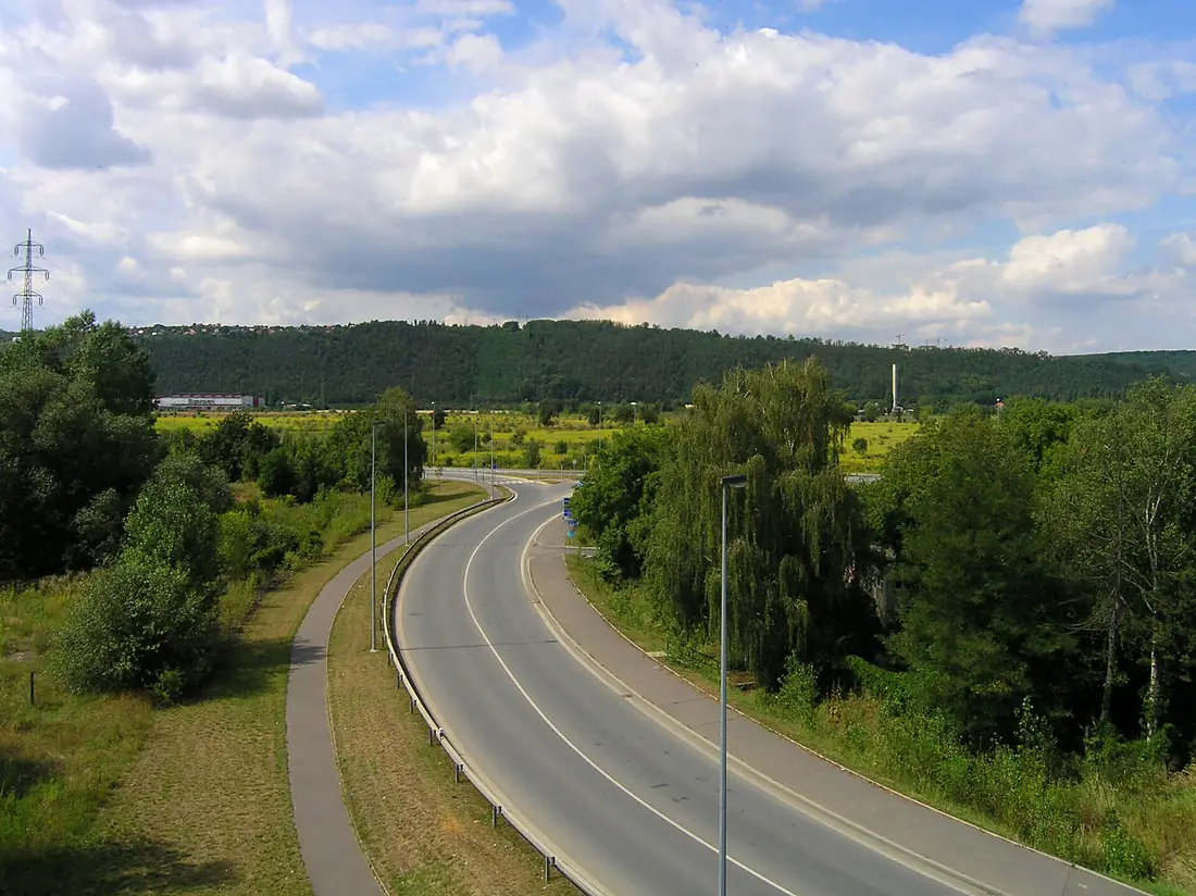 Lahovický Bridge, Slip road, Prague Lahovice
