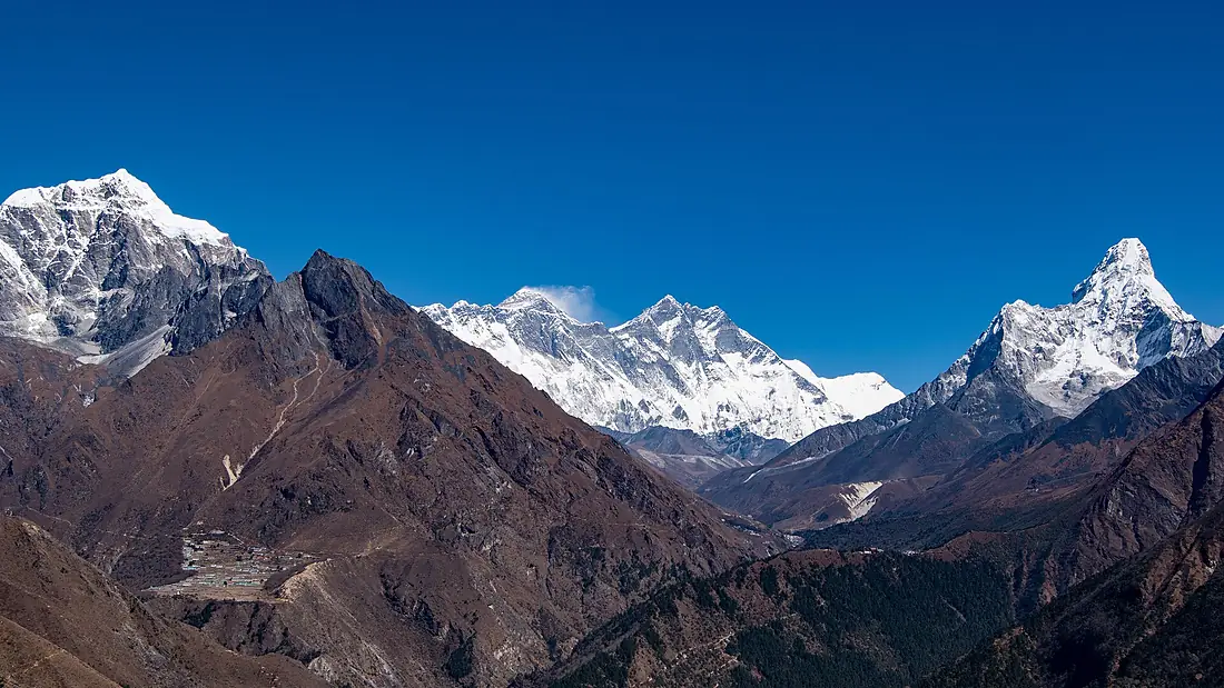 Giants of the Himalayas Above Dudh Koshi Valley