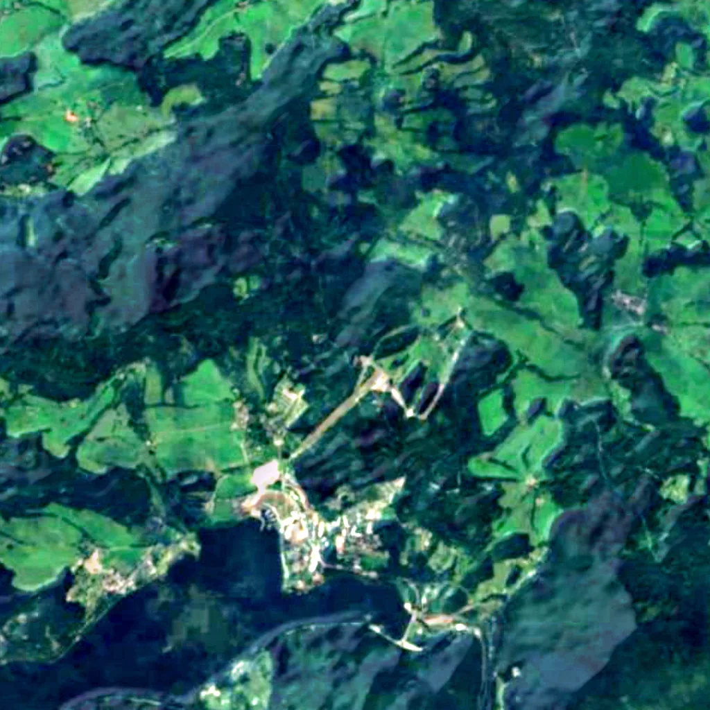 Lipno Treetop Walkway seen from above (Sentinel-2)