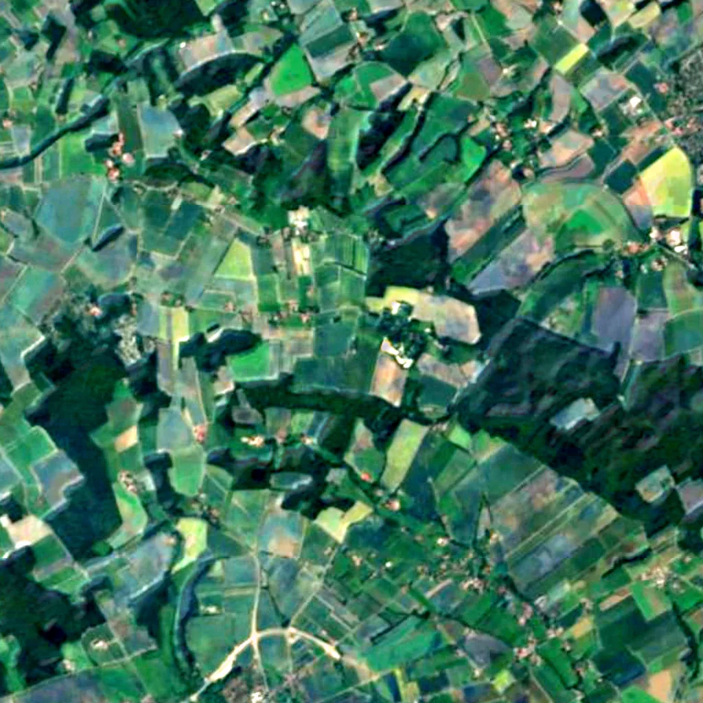 Longinus Tower seen from above (Sentinel-2)