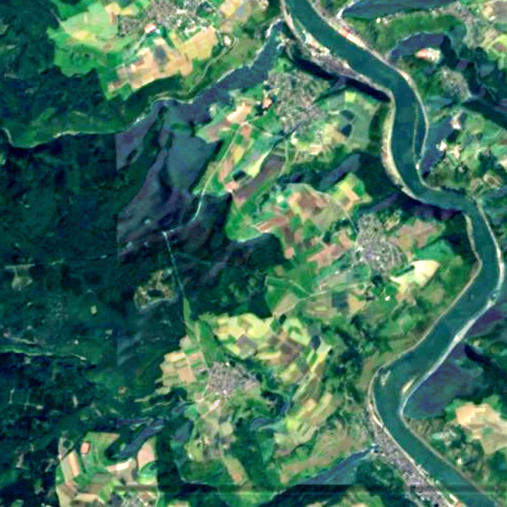 Loreley seen from above (Sentinel-2)