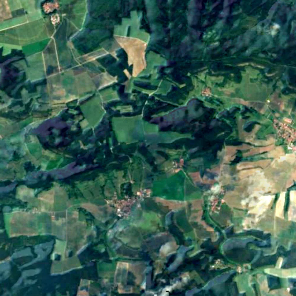 Luisen tower seen from above (Sentinel-2)