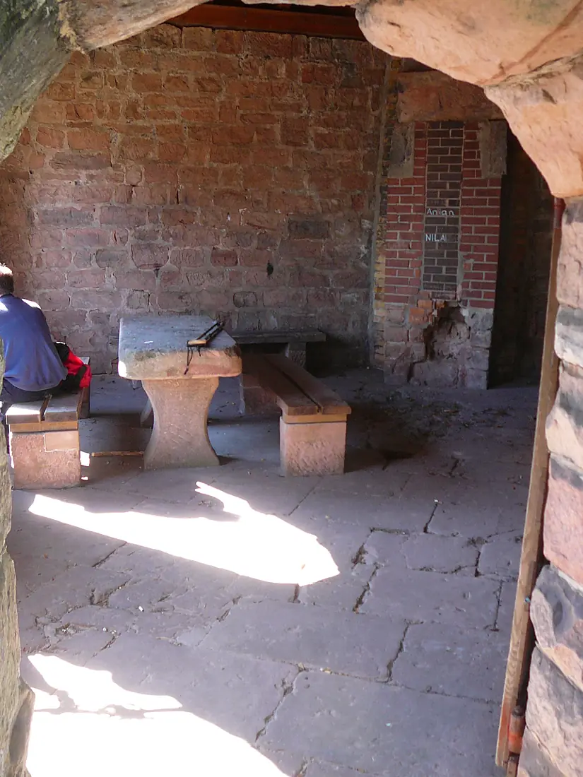Aufenthaltsraum im Anbau des Luitpoldturms