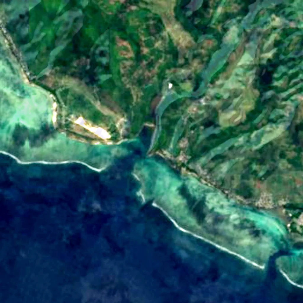 Maconde Viewpoint seen from above (Sentinel-2)