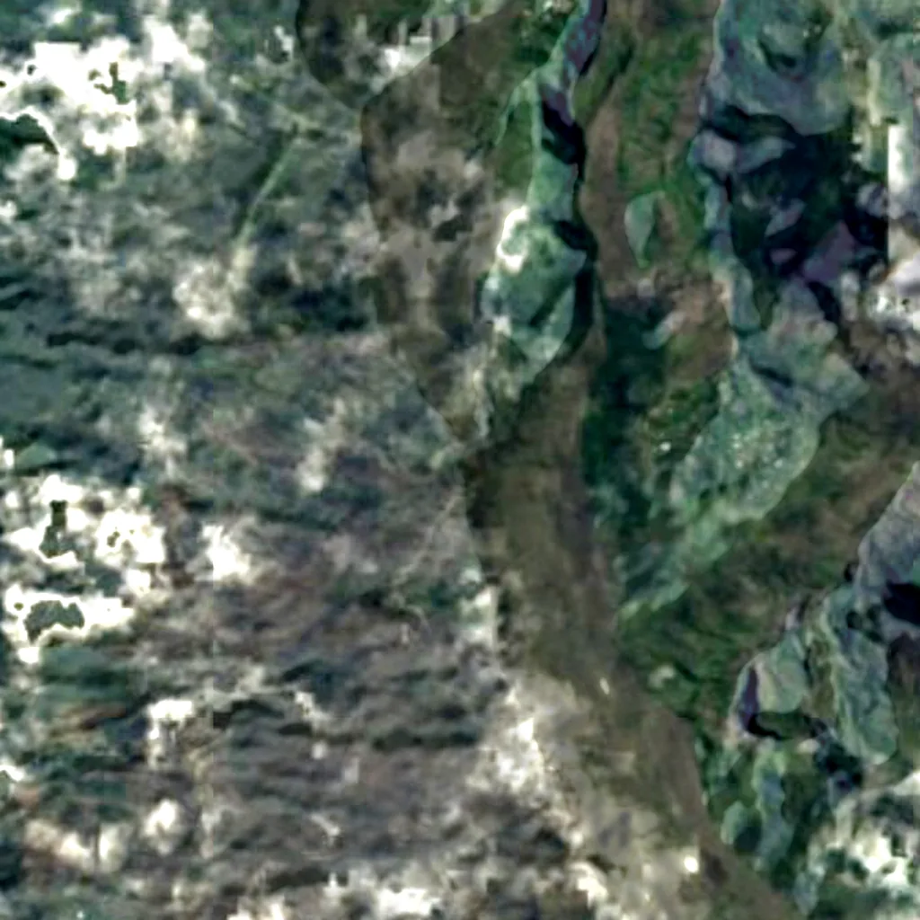Maïdo seen from above (Sentinel-2)