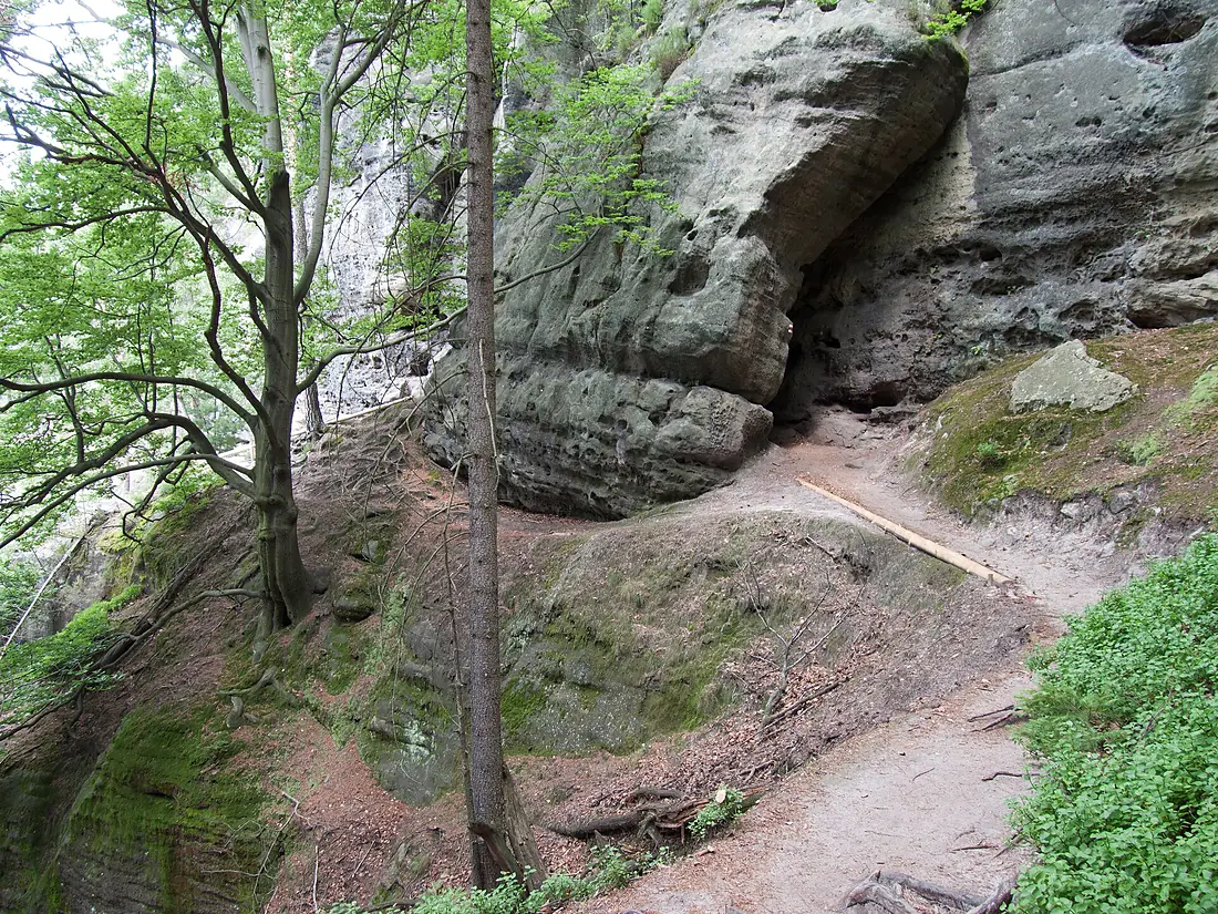 Malá Pravčická brána - stezka