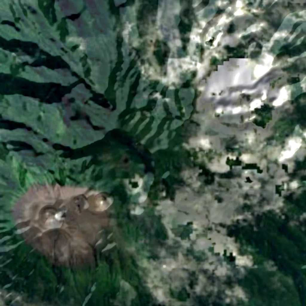 Marapi seen from above (Sentinel-2)