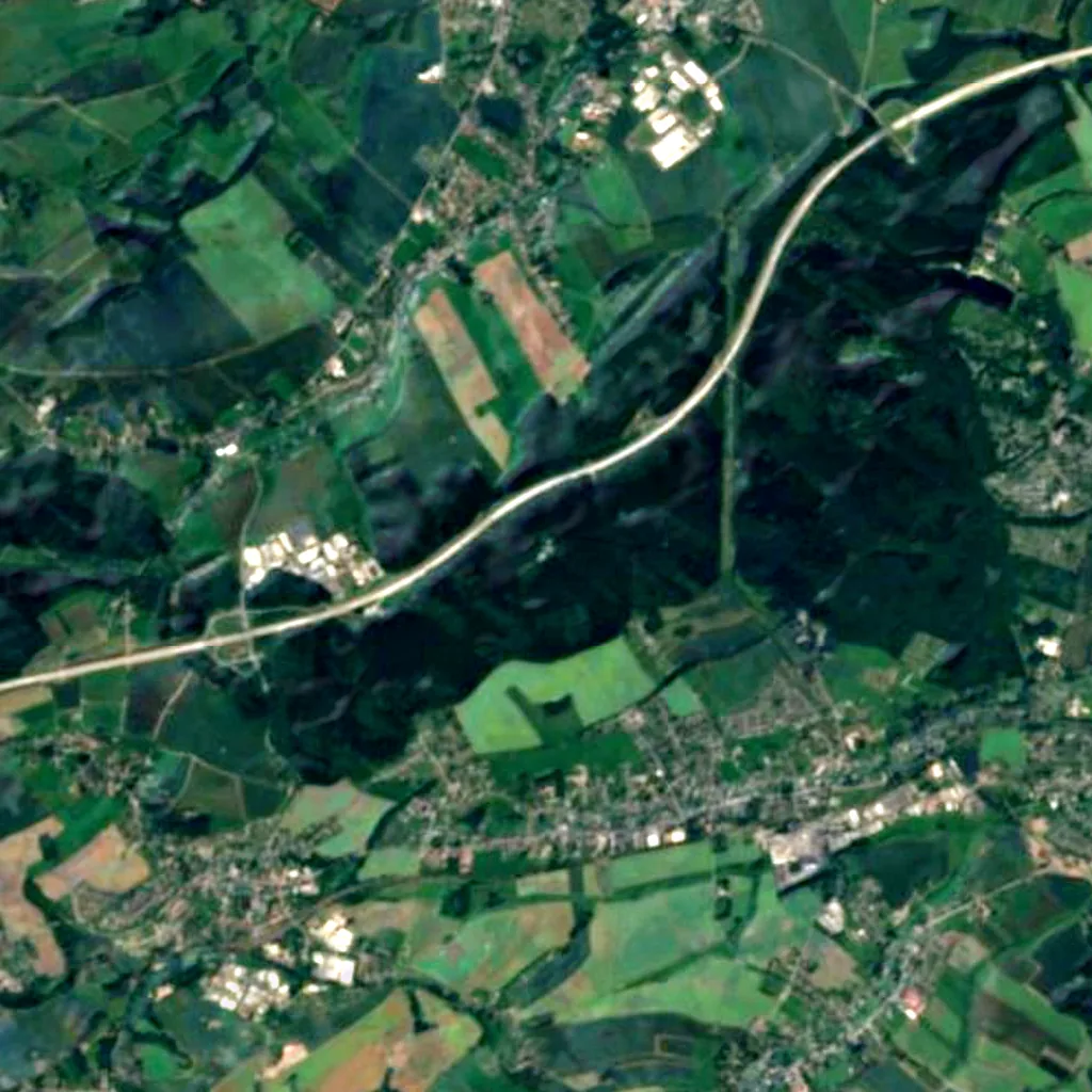 Maria-Josepha-Tower visto desde arriba (Sentinel-2)