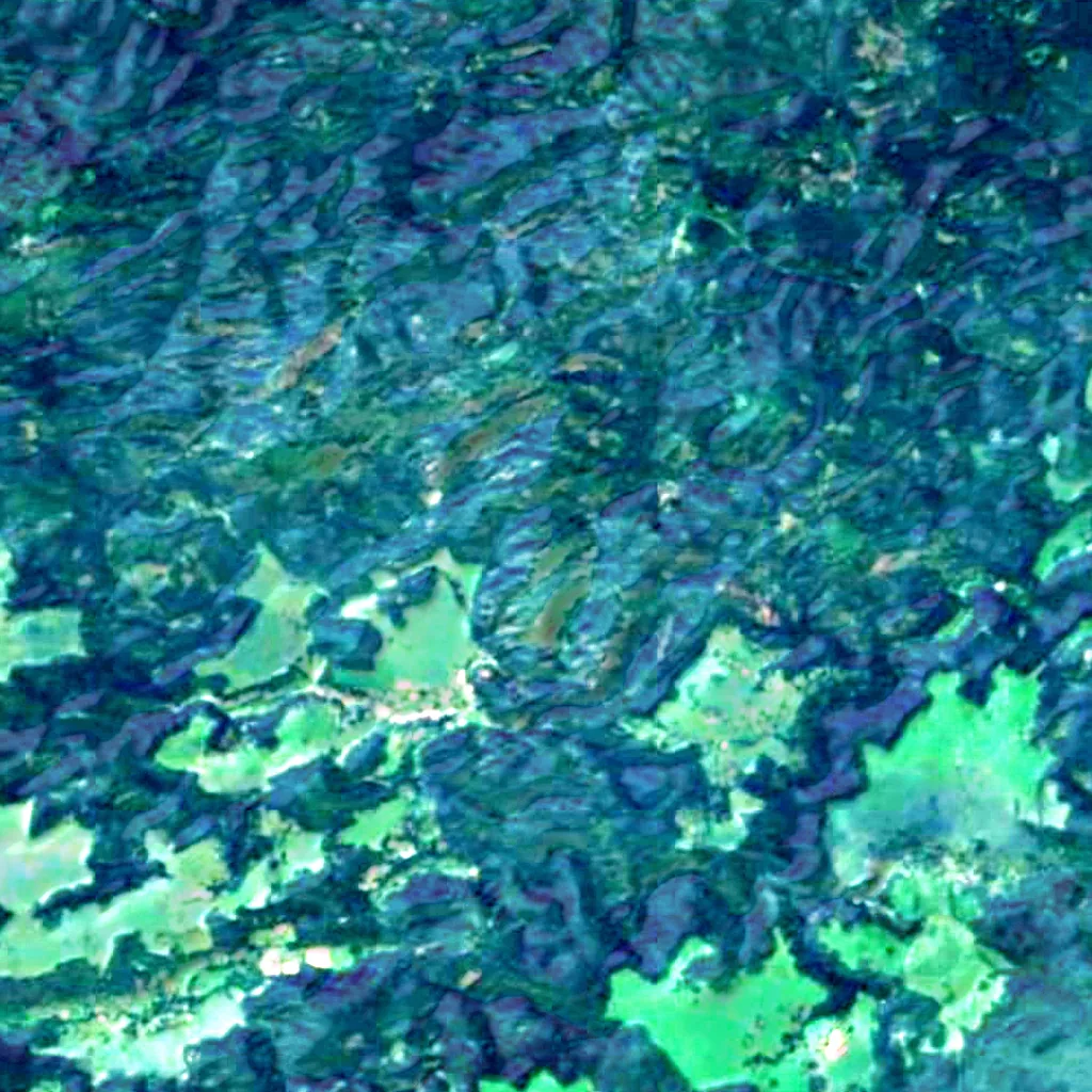 Mariina skála seen from above (Sentinel-2)