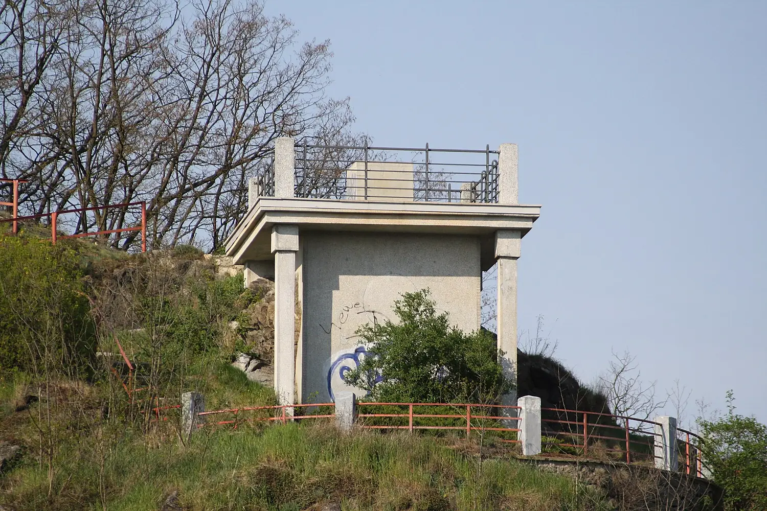 Masarykova lookout in Hrádek park in Třebíč, Třebíč District